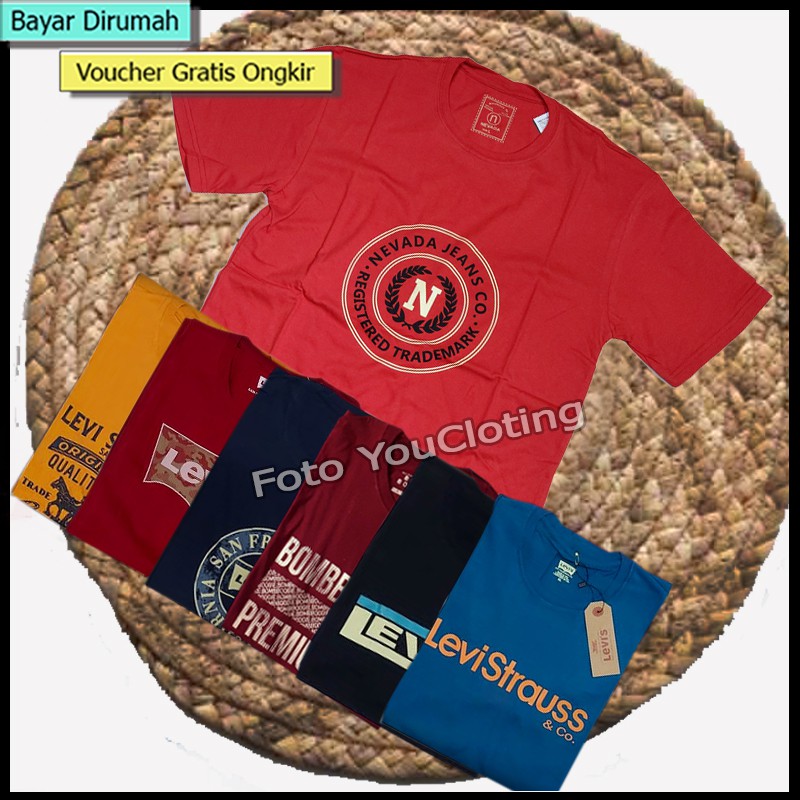 [ 3=100Rb] Kaos nevada Kaos pria Kaos distro Kaos oblong Kaos murah Kaos basic kaos cowok