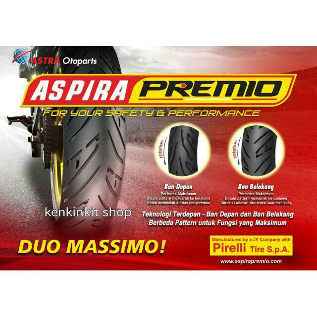 BAN ASPIRA PREMIO 90/90-14 SPORTIVO TUBELESS