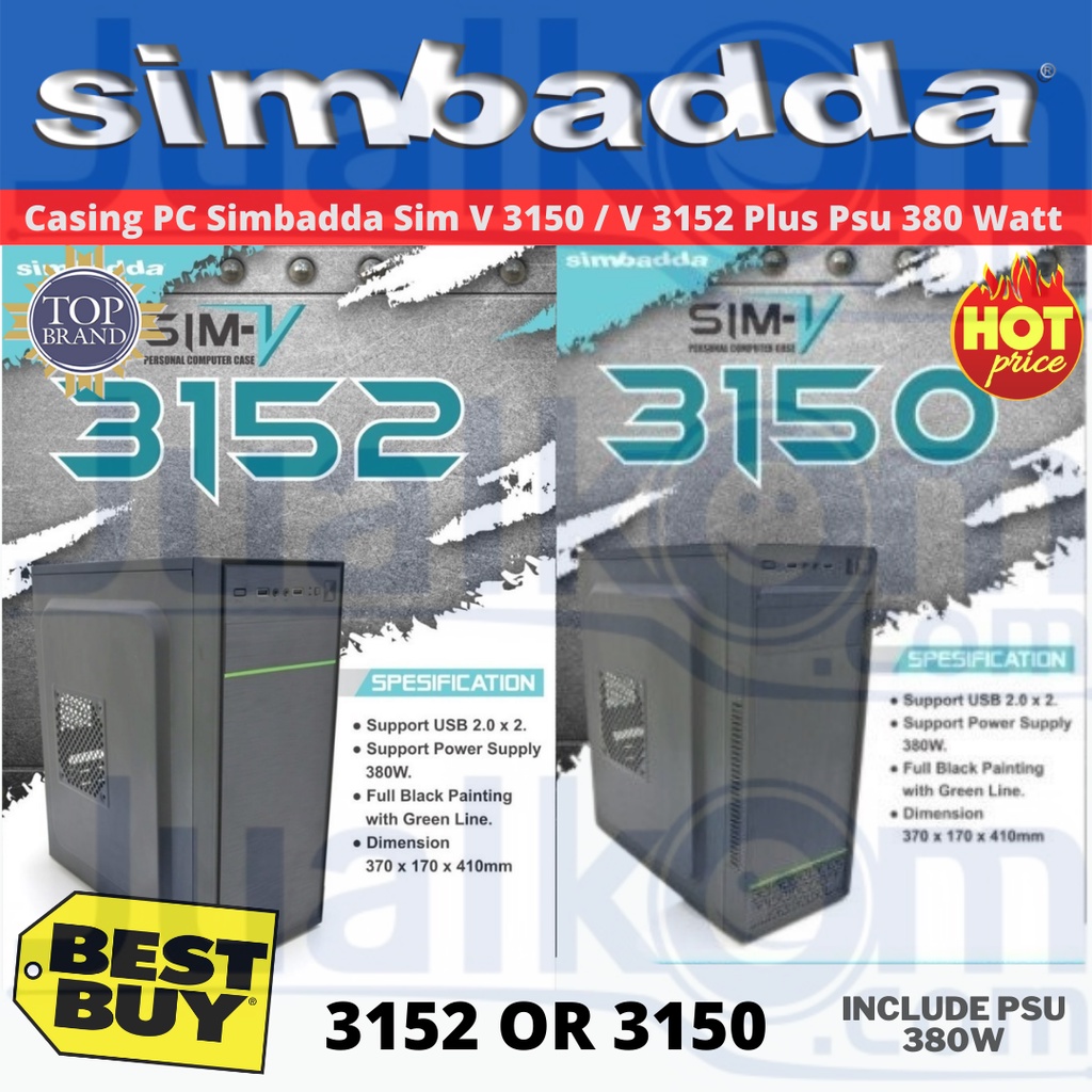 Casing Simbadda Sim V 3150 Sim V 3152 Plus PSU 380 Watt