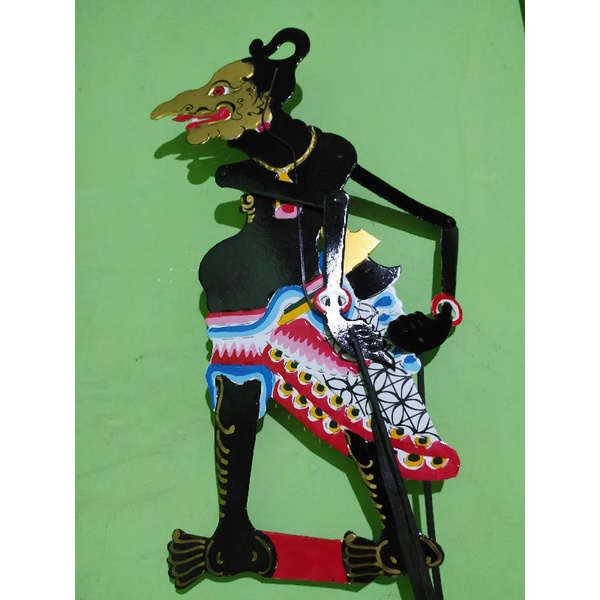 Wayang kulit kertas mainan Petruk ukuran standar pentas pedalangan