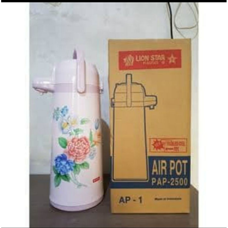 Termos Air Panas Pompa 2.5 Liter Lion Star PAP 2500 / Air Pot AP 1 Lionstar VACUUM FLASK