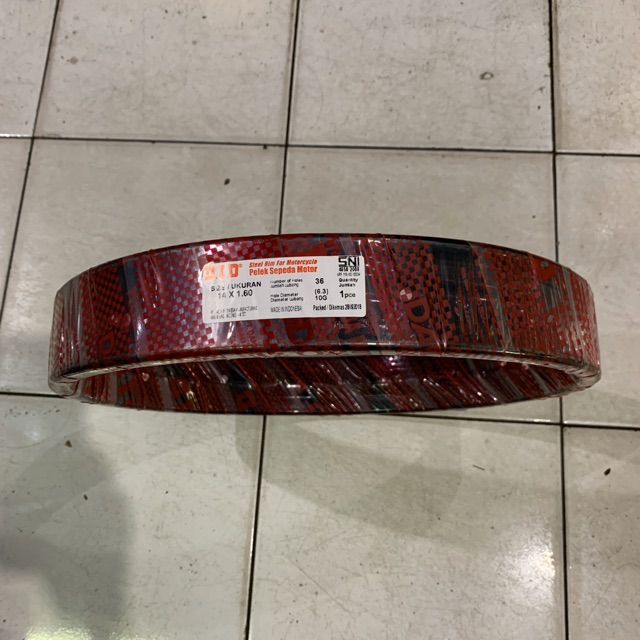 VELG DID HITAM RING 14 UKURAN 160