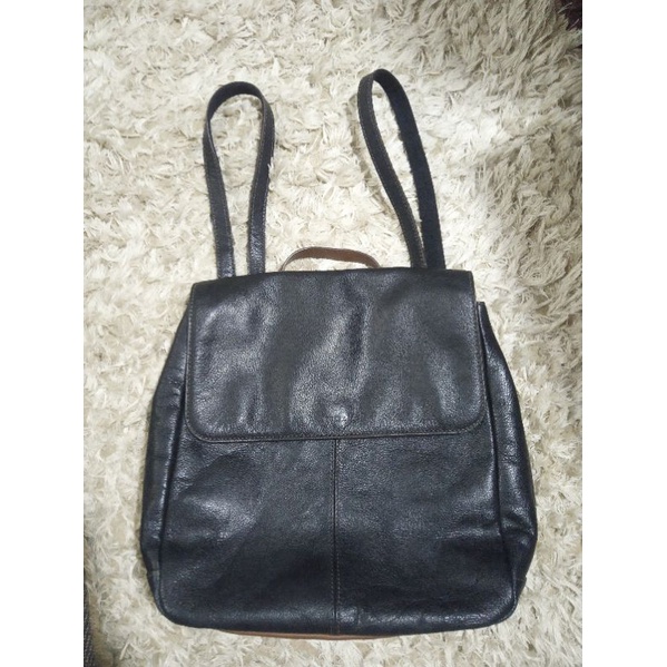 tas fossil backpack claire hitam preloved