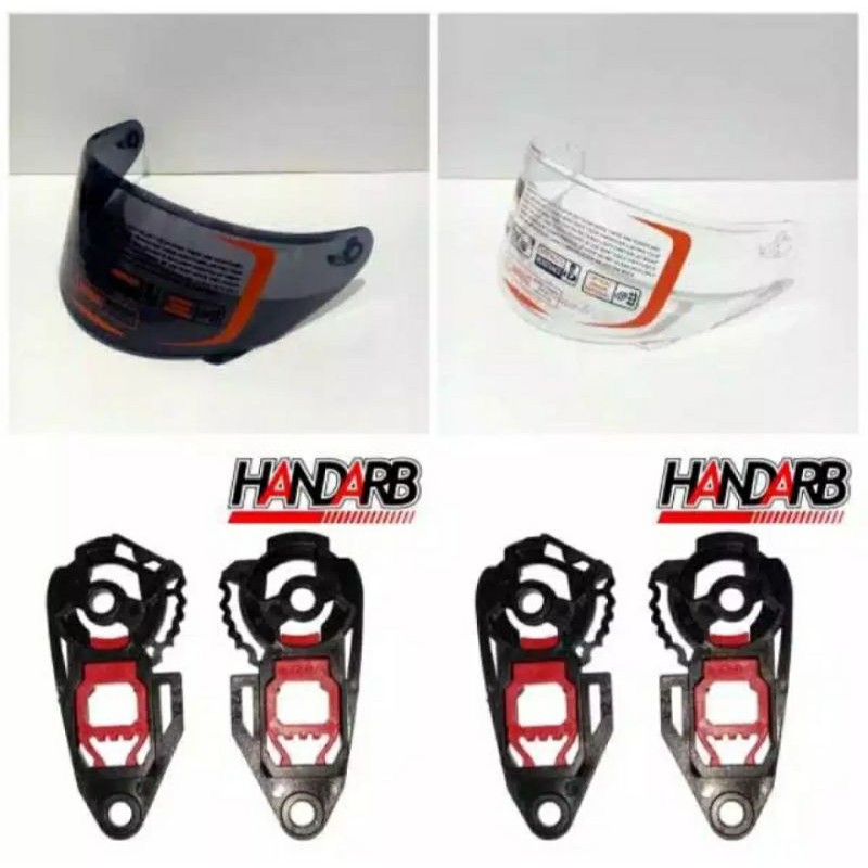 Paket Kaca Flat Visor Helm NHK rx9 GM Race pro Iridium silver gold blue Red Hitam Bening plus Rachet Murah Kualitas Mewah