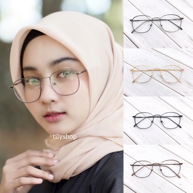 Frame Kacamata Minus Fashion Ursulla Square 8261 Pria Wanita Termurah