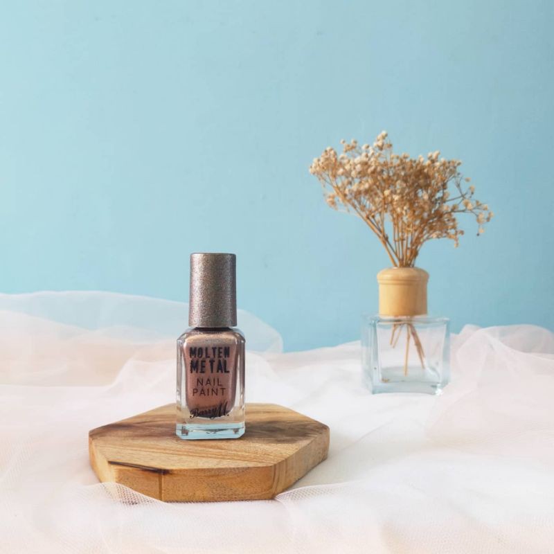 Barry M Molten Metal Nail Paint Pink Ice