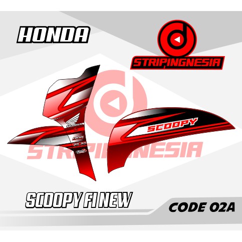 Striping Scoopy New - Stiker Scoopy New - Sticker Scoopy New - Variasi Scoopy - Scoopy