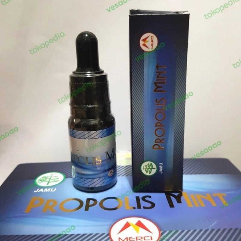 MERCI PROPOLIS BRAZILIAN MINT 1 BOTOL @ 10 ML ORIGINAL 100% MERCI PROPOLIS
