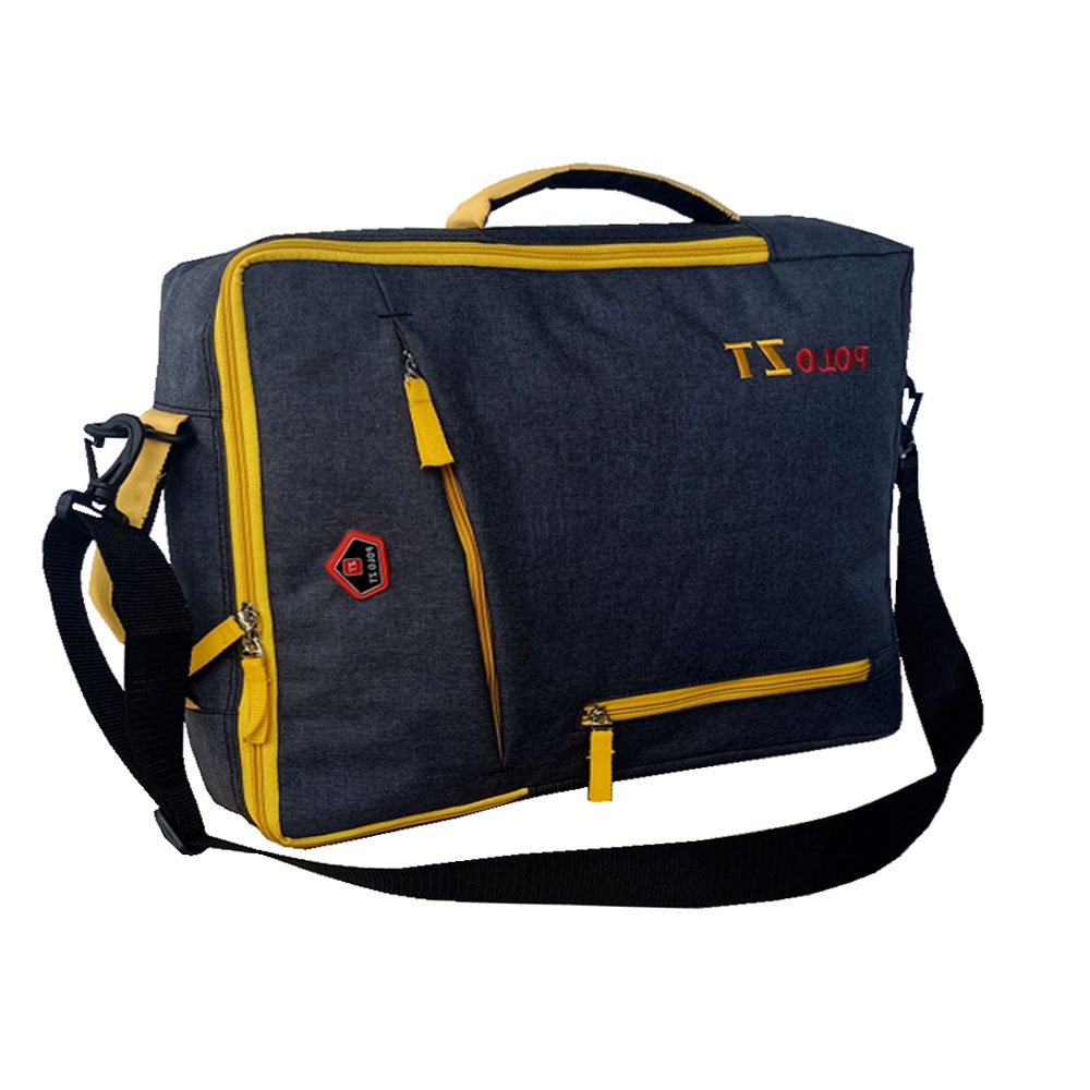 Tas Ransell 3 in one Polo ZT 87 Grey Originall Tas Triple fungsi tas kerja tas sekolah bisa di tenteng atau di gendong dan slempang Fre Rancofer