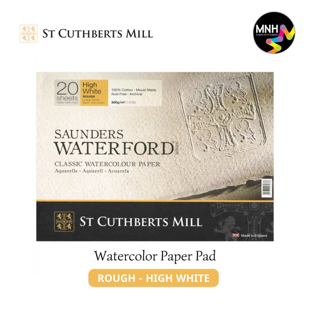 

Saunders Waterford Watercolor Paper - Rough (Hi White) - 20S 410X310mm