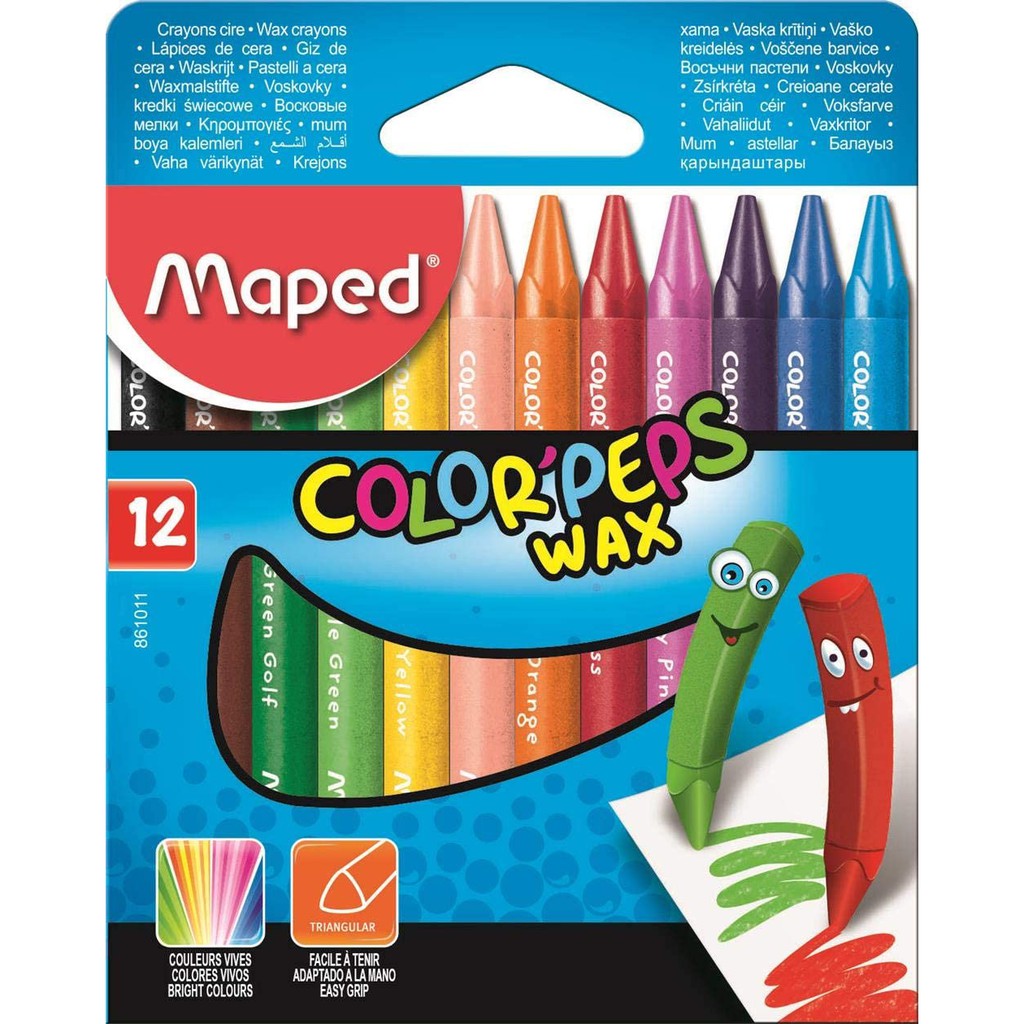 

Maped Wax Crayon set 12 warna