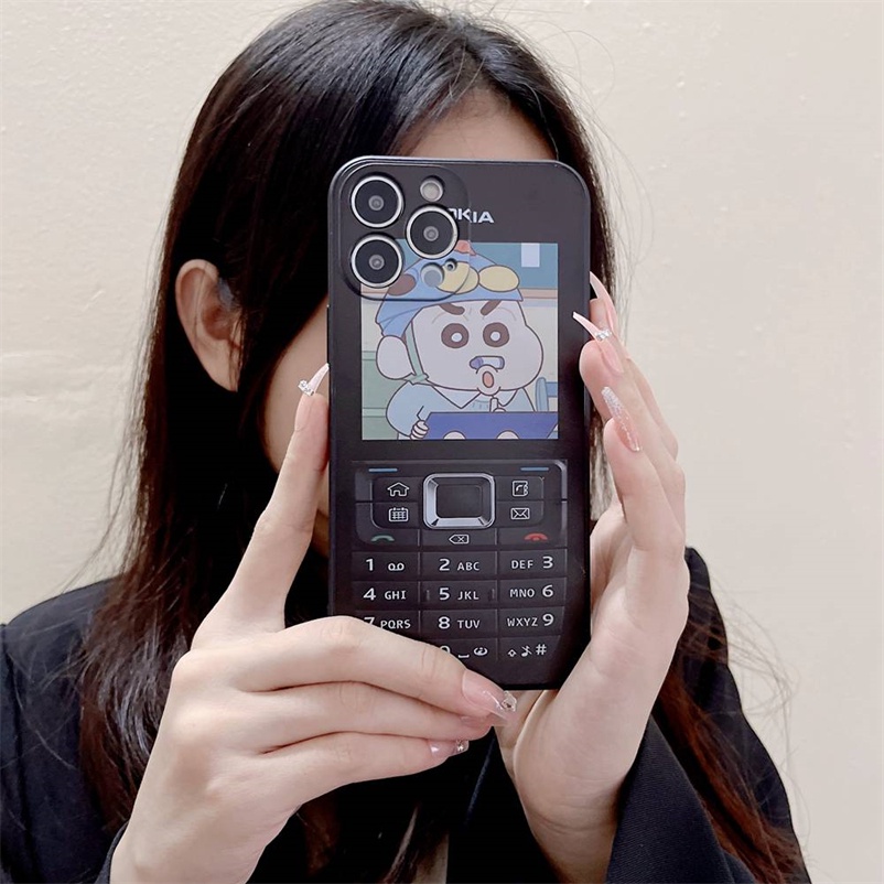 Phone Case for iPhone 14 13 12 11 Pro Max SE 2020 X XR Xs Max iPhone 6 6s 7 8 Plus Two-color Plaid Love Smiley Face Phone Case Non-slip Anti-drop Soft TPU Protcetive Case