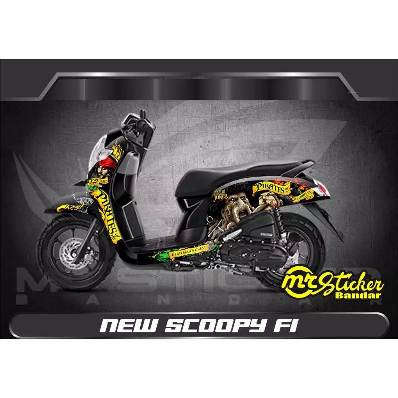 Decal honda new scoopy custom