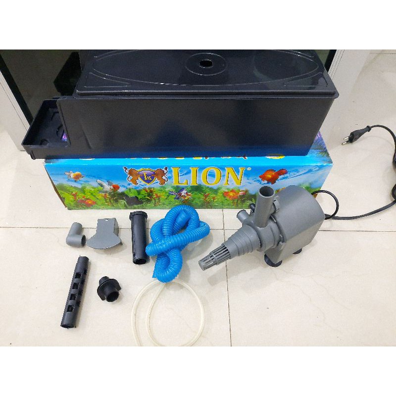 Pompa aquarium lengkap box filter komplit LION BOX FILTER 2600