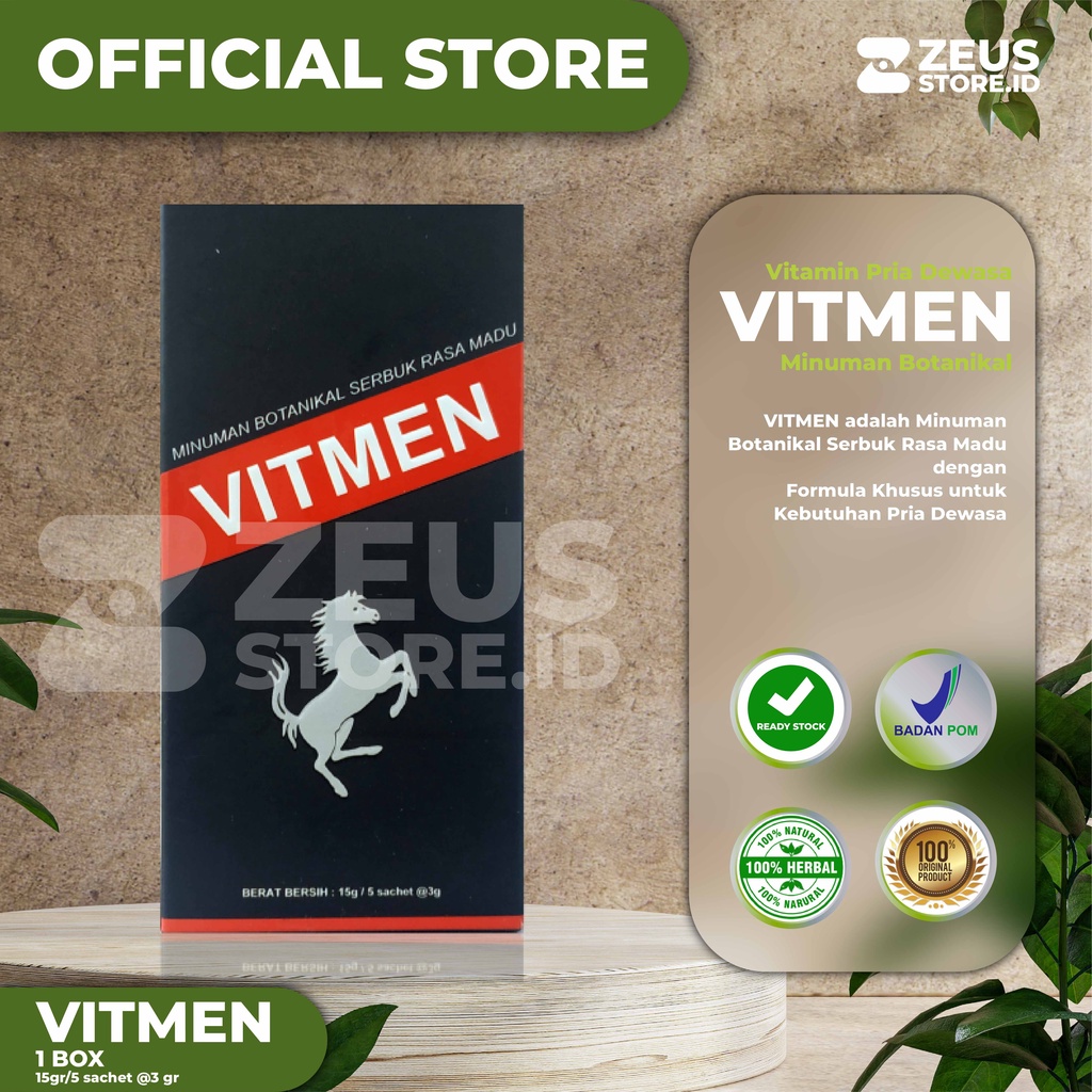 Original VITMEN OBAT KUAT STAMINA DEWASA HERBAL BPOM VITMEN ORIGINAL 100% Exp Baru