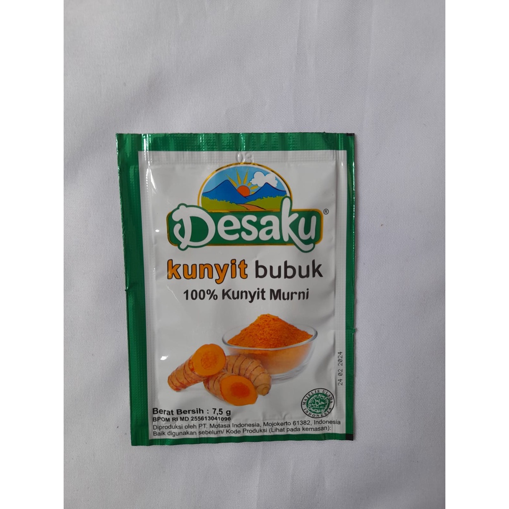 

DESAKU KUNYIT BUBUK 100 % Renceng MURAH 12x7,5 gr