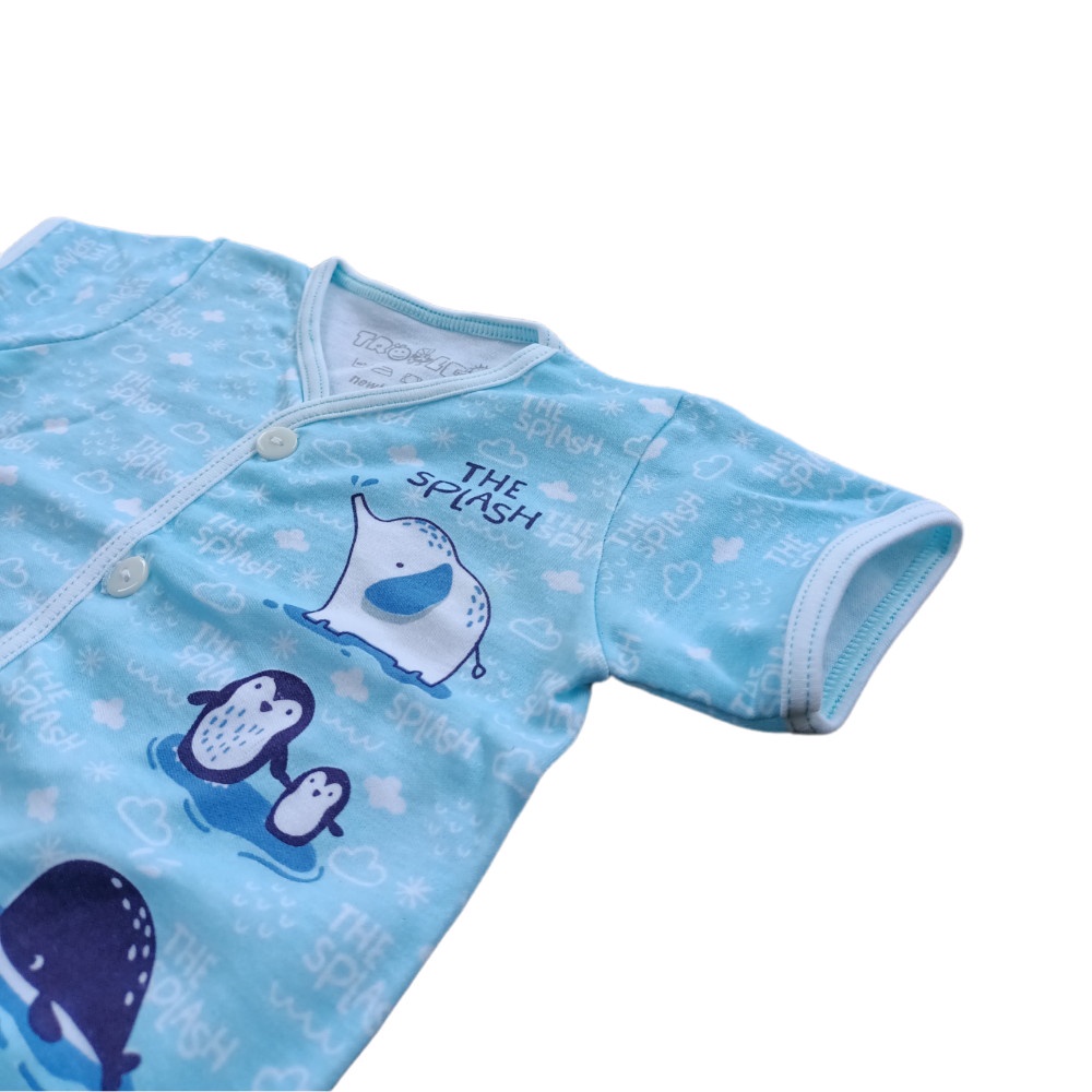 Setelan Pendek Baju Bayi Laki-laki / Perempuan size NEWBORN Bulan MOTIF KARAKTER