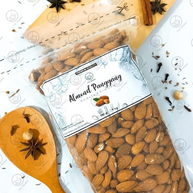 

500gr Kacang Almond Panggang / Unsalted Rosted Almond / Rempah / JSR