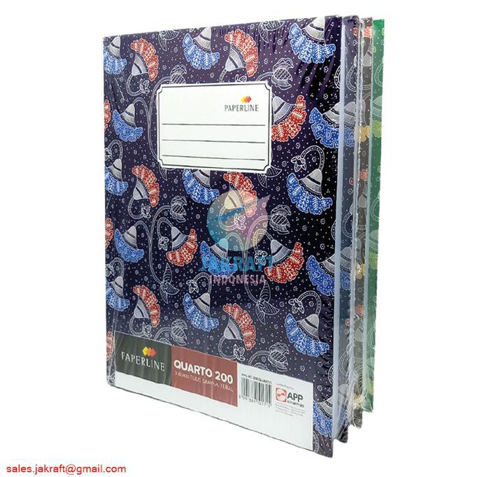 

Buku Tulis Kwarto Kuarto Quarto Hard Cover Hardcover PAPERLINE isi 200 HEMAT