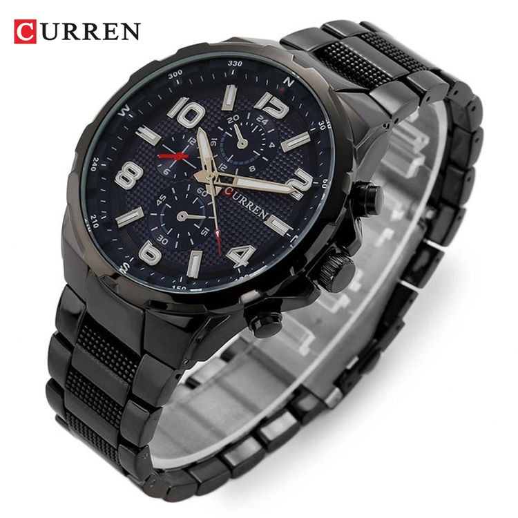 CURREN 8276 Jam Tangan Pria Analog Stainless Steel Chronograph Tidak Aktif WATCHKITE WKOS