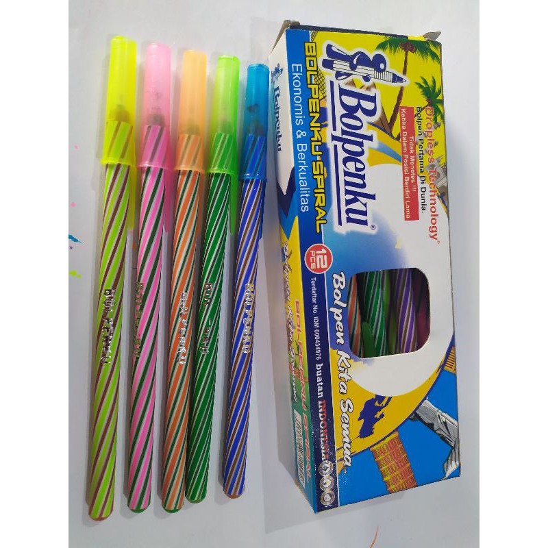 

Bulpen Ulir/(DAPAT 12PC) Pulpen Lilin Bolpenku Bolpen Lilin Bolpenku/ Bulpen murah