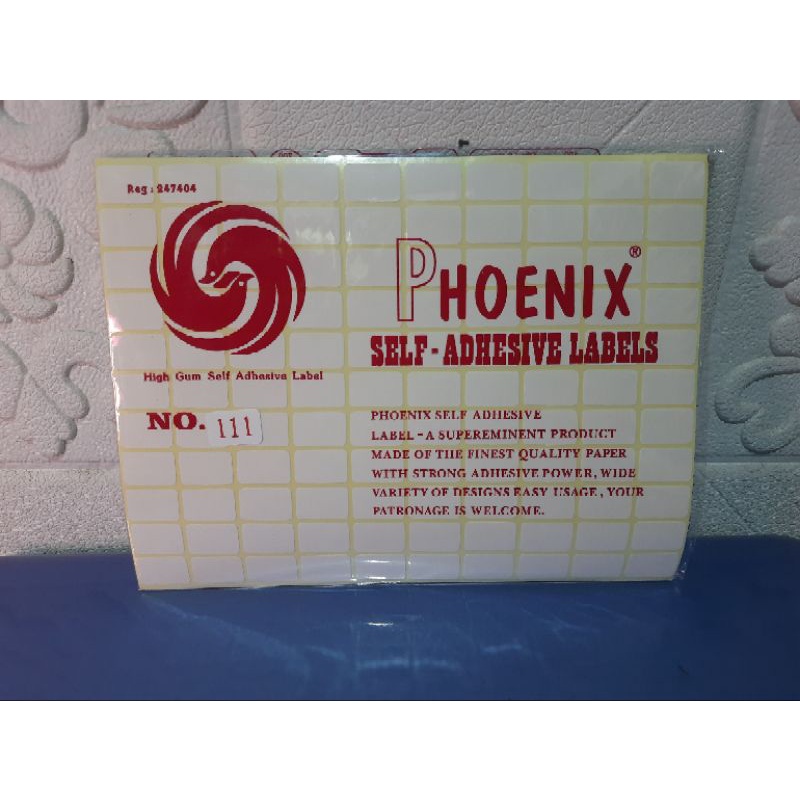 

Sticker Label / Label Harga Phoenix No 111 (13 x 19 mm)