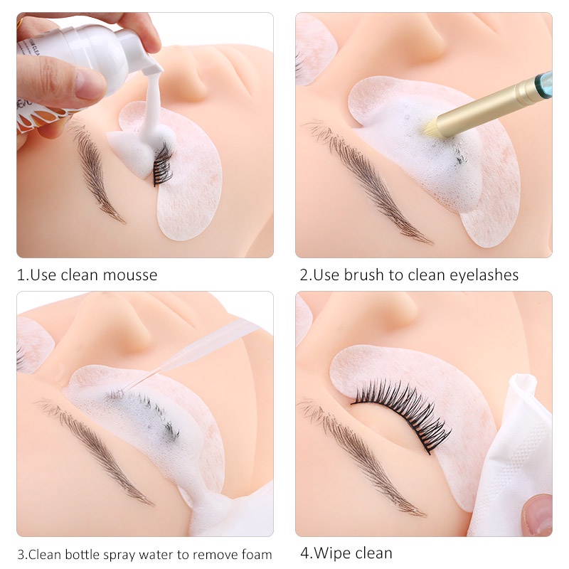 10pcs Eyelash Cleaning Brush Eyelash Extension Tool Clean Skin Care Remover Washing Eyelash Eyebrow Brush Makeup Tool