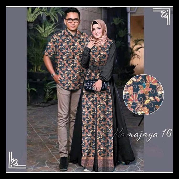 Promo Promo Setelan Baju Couple Pria Dan Wanita Muslim Kondangan Kapel Cp Batik Murah Kode 758