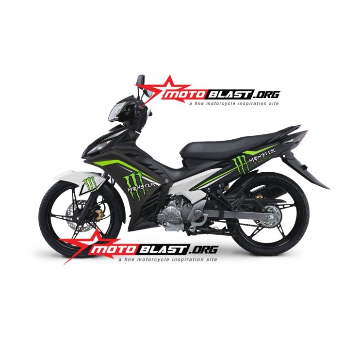 Decal Sticker Motor Motoblast - New Jupiter MX 135 Livery Monster Energy-Full Body