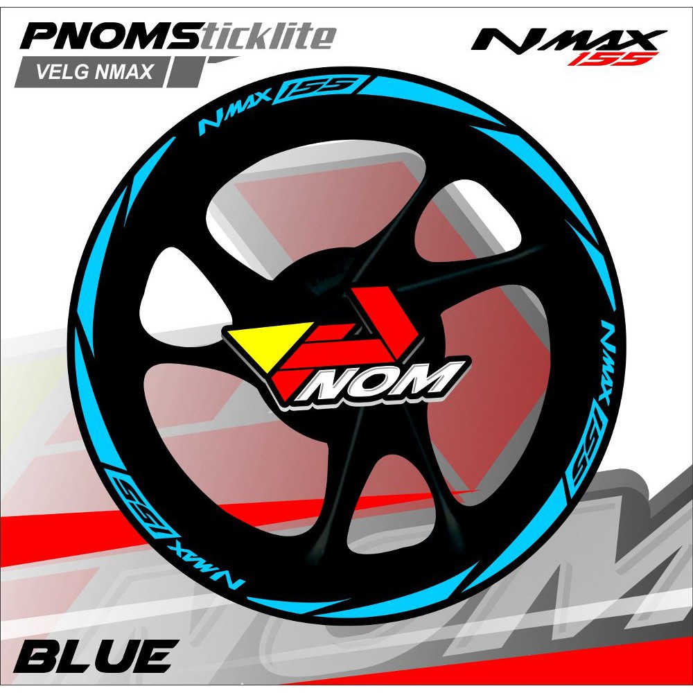 Cutting Velg Nmax - biru desain terbaru