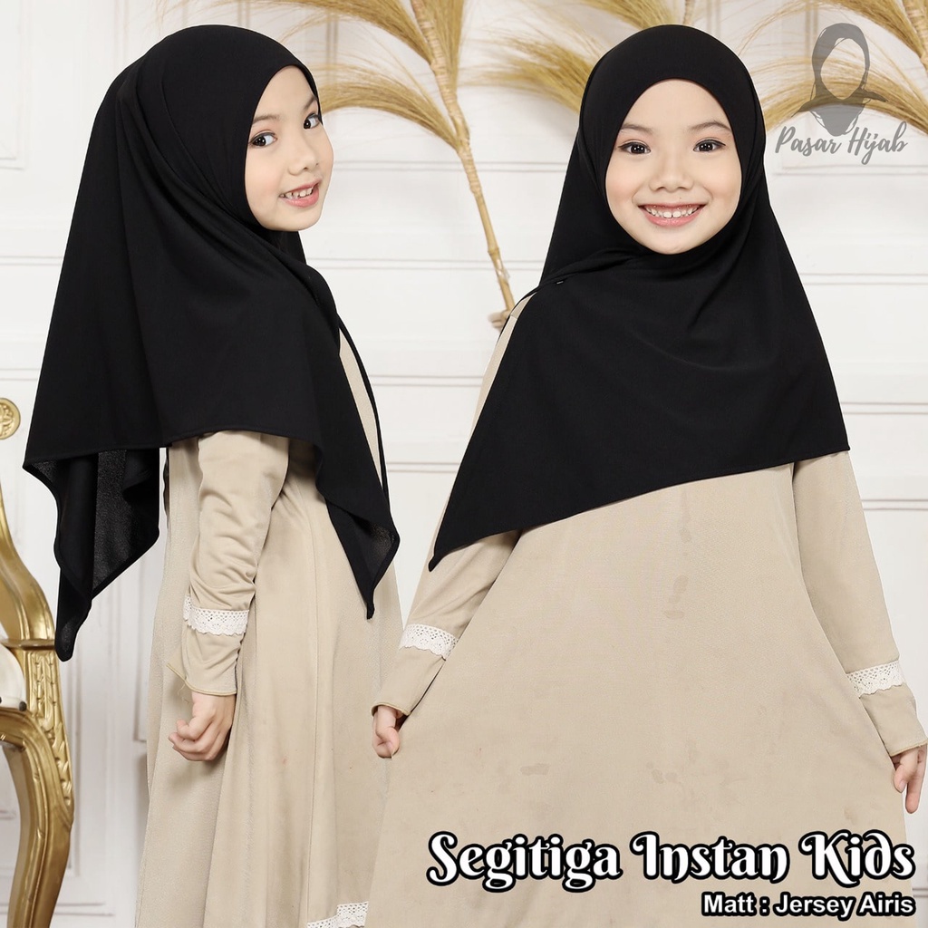 Kerudung Segitiga Instan Kids Hijab Instan Anak Jersey Airis Terbaru Pasar Hija'b