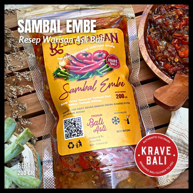 

Sambal Embe Resep Warisan Sambal Tradisional Khas Asli Bali 200 Gr
