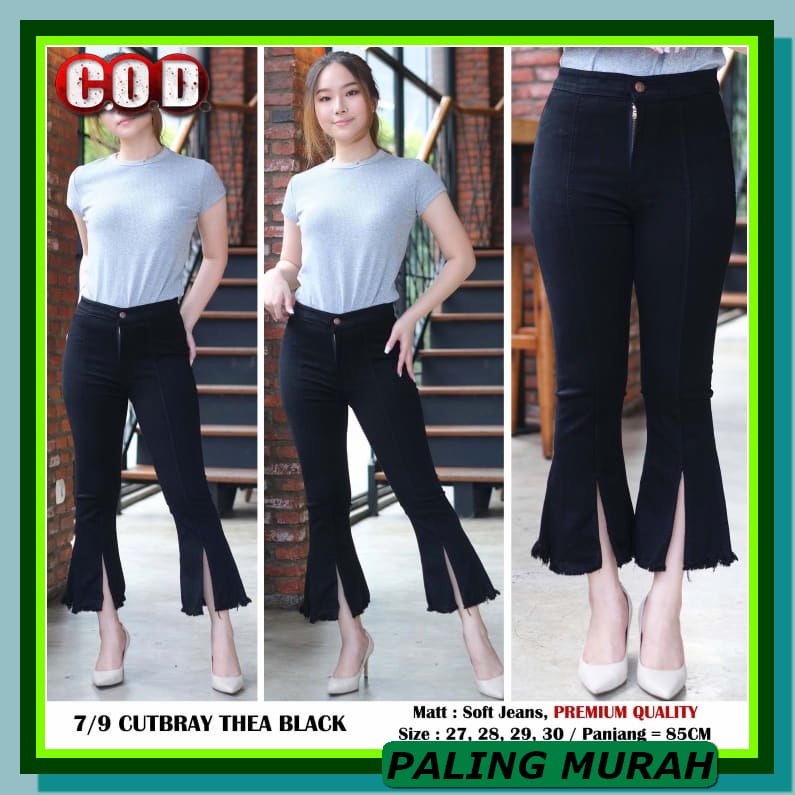 Celana Jeans Wanita Kekinian Terbaru Jins Jogger Cewek Murah Bf B WD700 Celana Cutbray Jeans Wanit