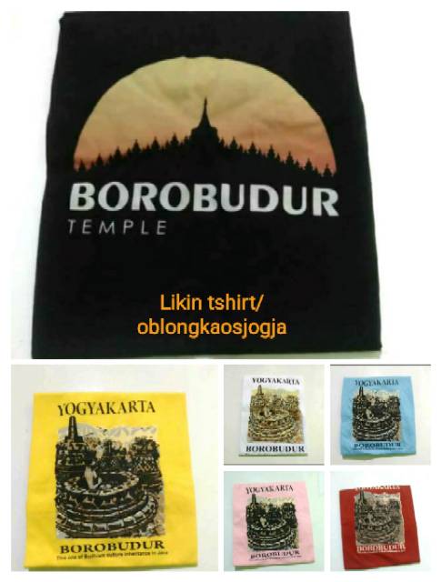 KAOS BOROBUDUR | Kaos oleh-oleh borobudur dewasa | remaja | anak-anak