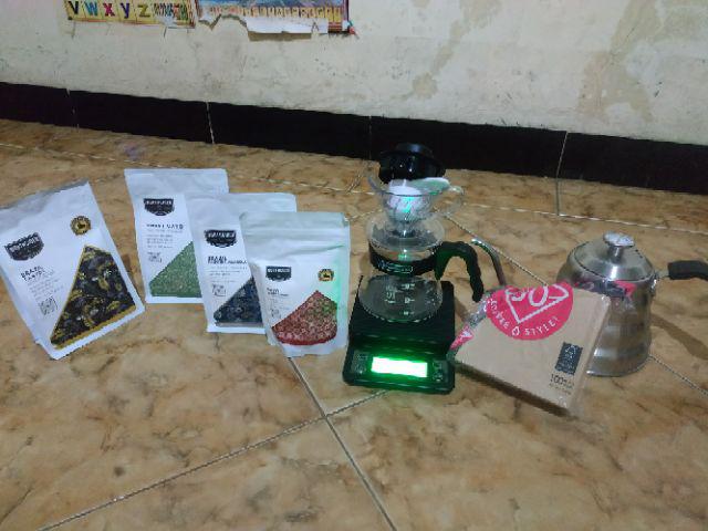 Teko Leher Angsa Kopi Coffee Maker Pot V60 Drip Kettle Teko Barista 1200ml Thermometer