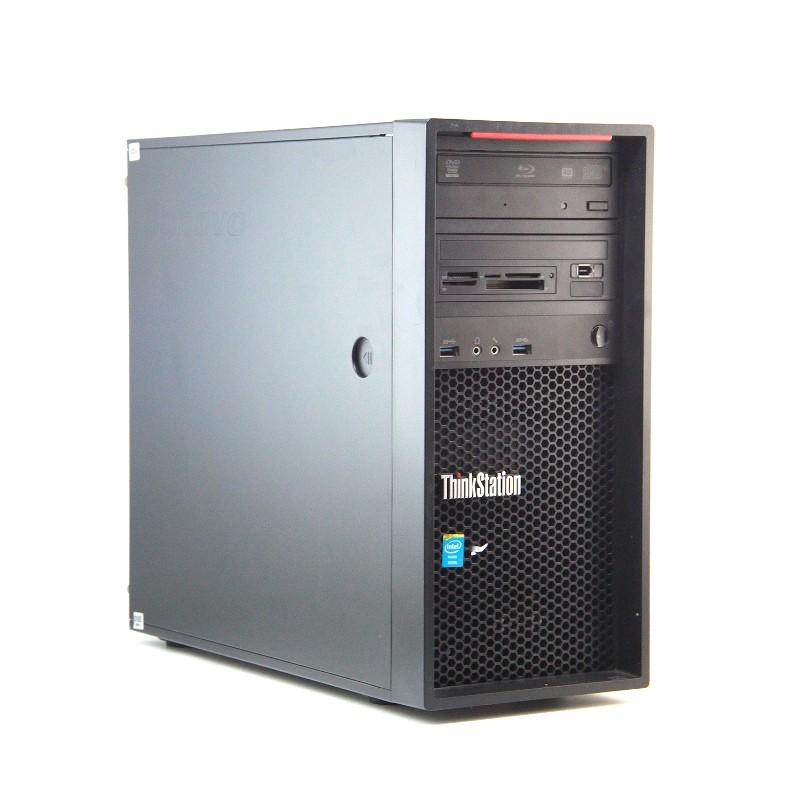 PC 1 SET TERMURAH | LENOVO THINKSTATION P300 WORKSTATION WITH THINKSVISION T2452P [INTEL XEON E3-1281 / 16GB DDR3 / HDD 1TB / VGA QUADRO K600 / WINDOWS 10 ORIGINAL / FREE MOUSE &amp; KEYBOARD / MONTOR 24&quot; FHD] - TEKNO KITA