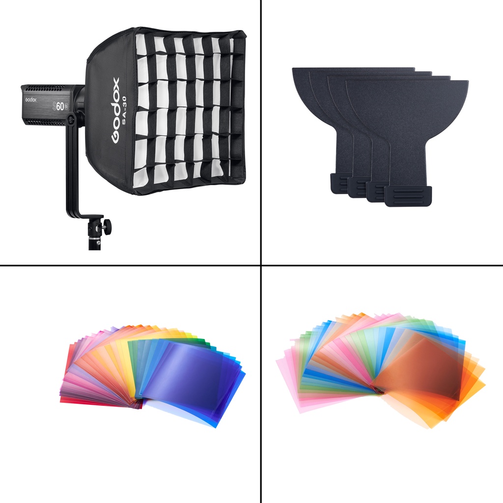 Jual Godox S60Bi LED Focusing Light Bi-Color (3-Light Kit) | Shopee ...