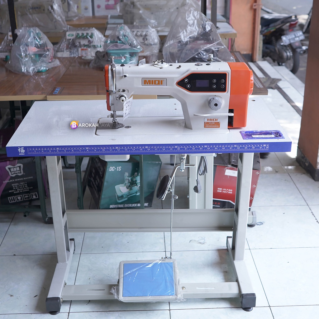 Mesin Jahit Miqi Direct Drive Meja Kaki Industrial