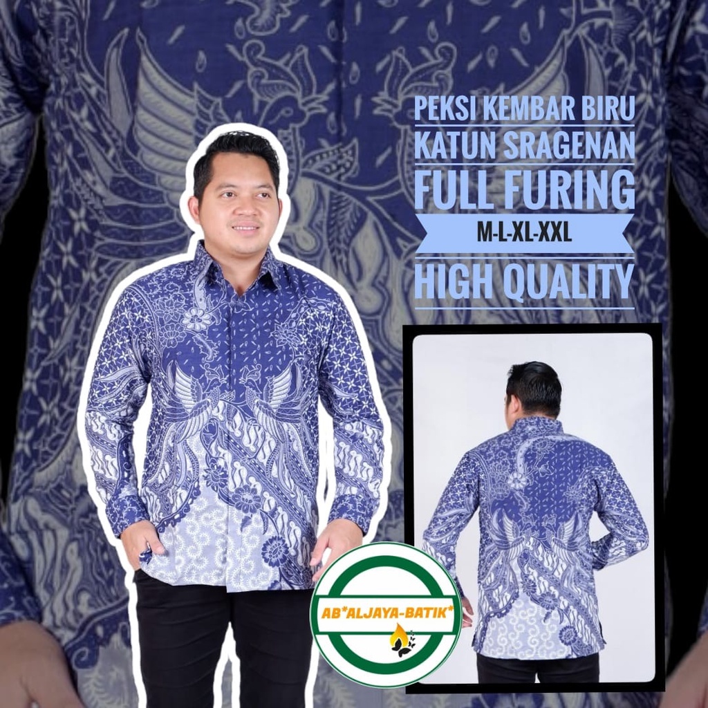 PEKSI KEMBAR BIRU ALJAYA KEMEJA BATIK PRIA SOLO LENGAN PANJANG PENDEK LAPIS FURING PREMIUM LAKESWARA AJI MERAH ANGSA KEMBAR  BABON ANGREM BANYU PINK BAUREKSA BINTANG DELING BISAMA BISONO IJO CEMANI MOON CEPLOK KASATRIAN CONDRO CUWIRI KASATRIAN DEWARI ELAN