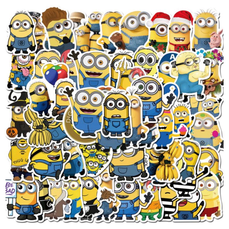 

10pcs Sticker waterproof medium minion