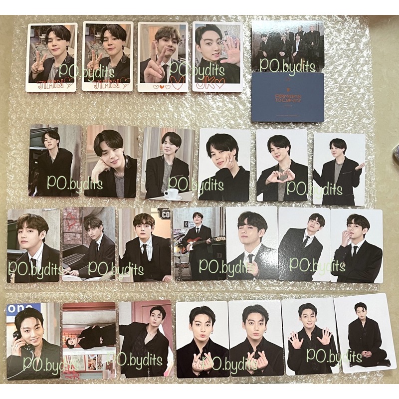 [READY STOCK] Official Mini Photocard MPC PTD PC Permission to Dance BTS Jimin Taehyung V Jungkook J