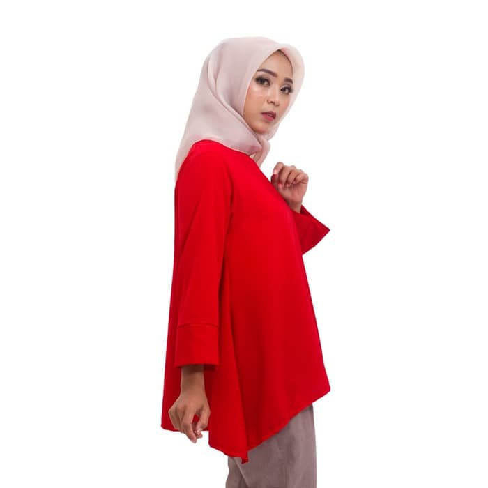 Atasan Wanita Muslim / Pakaian Wanita / Baju Muslimah / Fashion Muslim - Merah