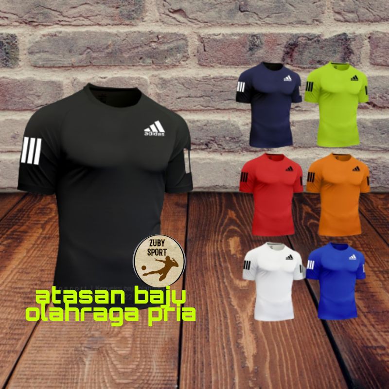 Baju olahraga kaos  futsal pria dewasa jersey sepakbola AD Polos