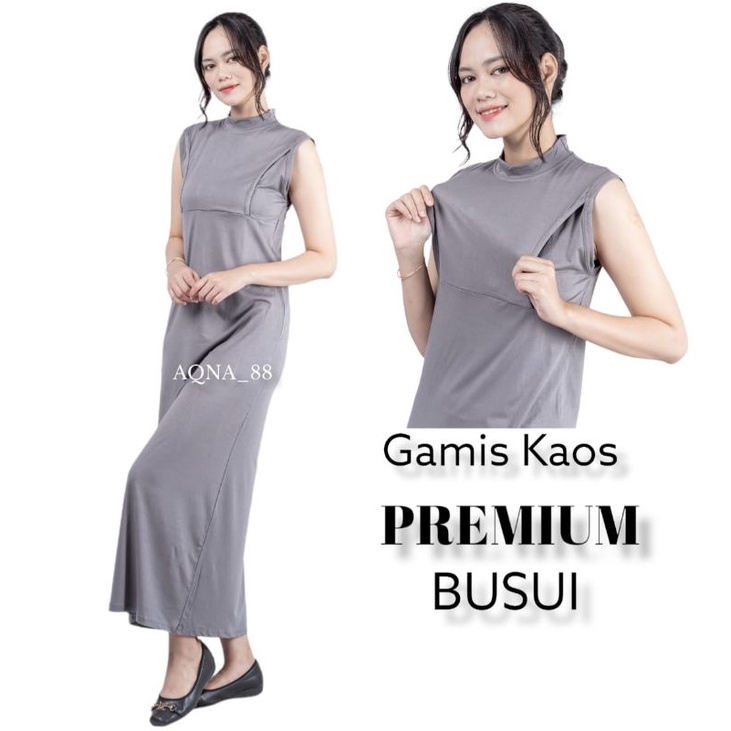 Gamis Busui Tanpa Lengan | Gamis Kaos Busui Tanpa Lengan | Inner Busui Tanpa Lengan