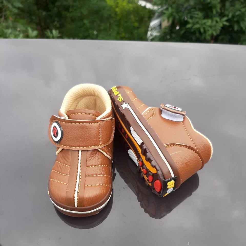 VINANDOZ SNL07 Sepatu Sneaker Anak Laki laki Kulit Imitasi Sol Karet Umur 1 2 3 tahun