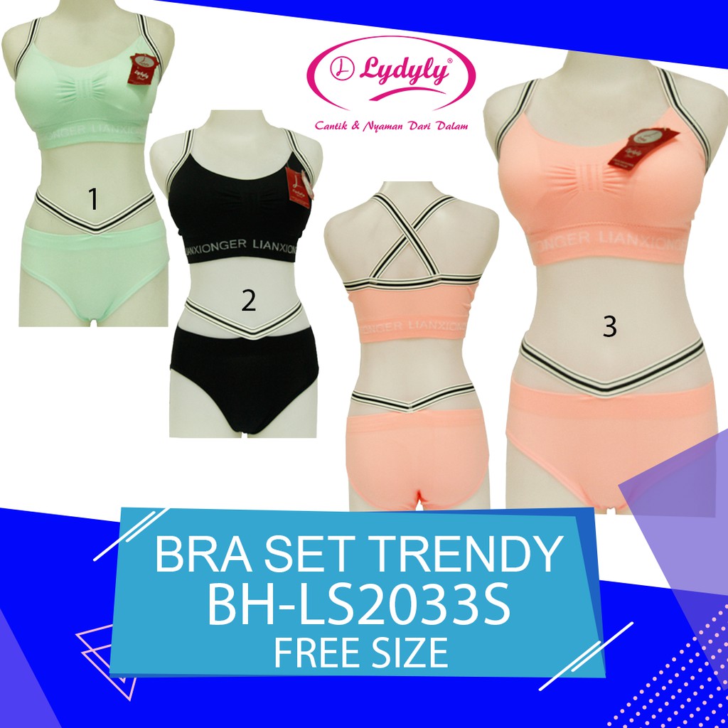 [ BISA COD ] BRA SPORT SET BH SET FASHIONABLE LYDYLY UNDERWEAR BH LS2033S