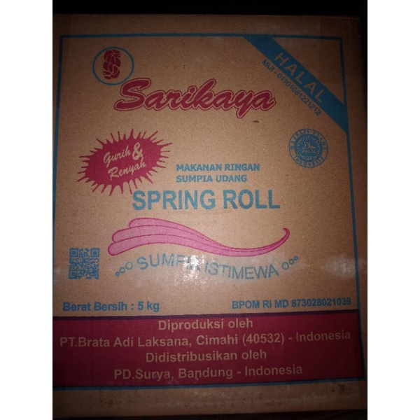 

spring roll sarikaya 5kg