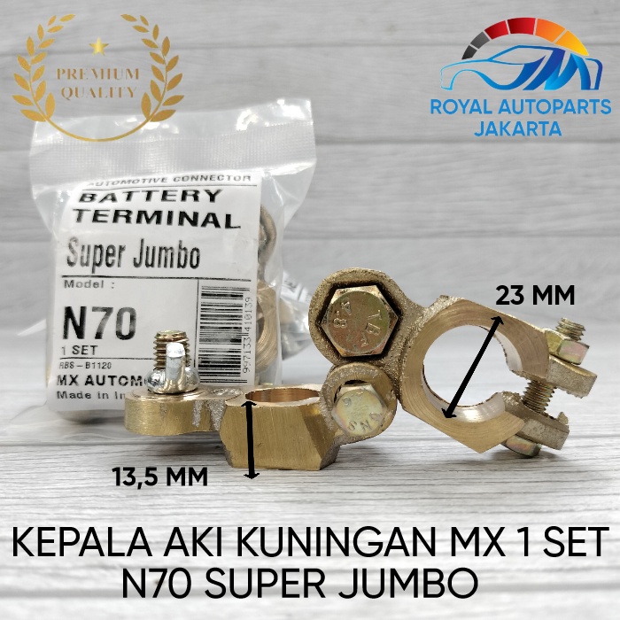 Jual Kepala Aki Kuningan Besar Klem Accu Tebal N Super Jumbo Universal High Quality Shopee