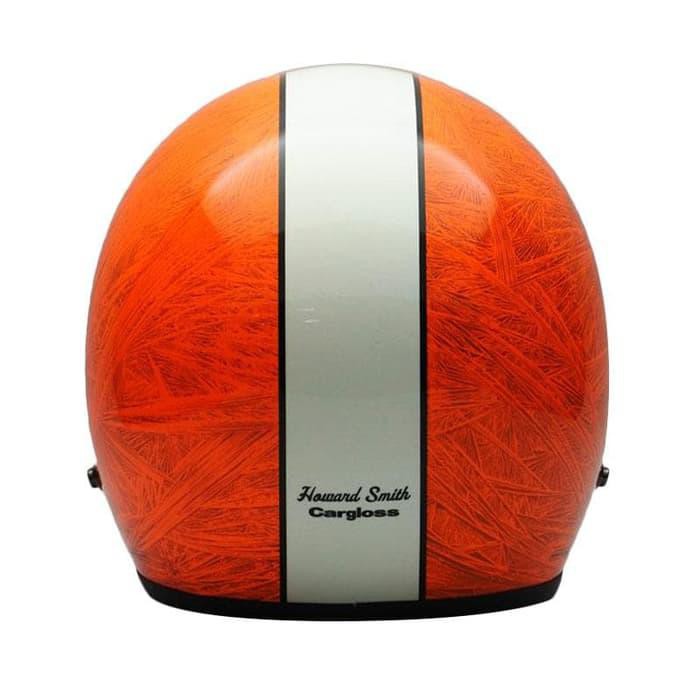 HELM CARGLOSS CFL HOWARD SMITH MUTAN FZ ORANGE - MERAH SALEM, SIZE L TERBARU