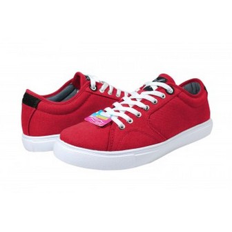 SPOTEC Lunatic Merah-putih/ Sepatu Sneaker Wanita Pria